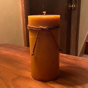 Golden Orange Fall 6” Pillar Candle